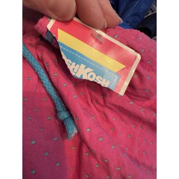 Vintage Oshkosh Pink Polka Dot Shorts USA Made Girls Sz 10 NWT - Picture 7 of 14